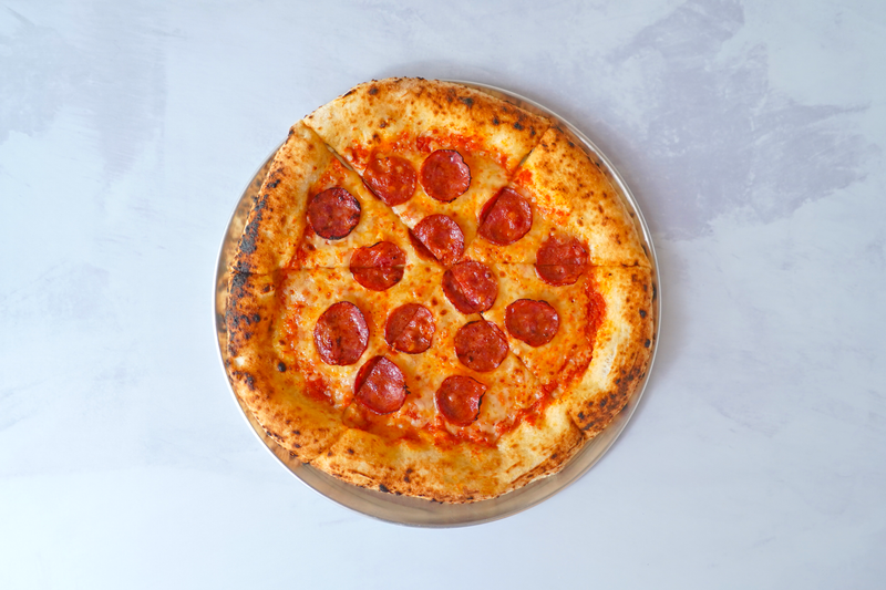 Specialty gourmet pizza selection for deweys pizza catering